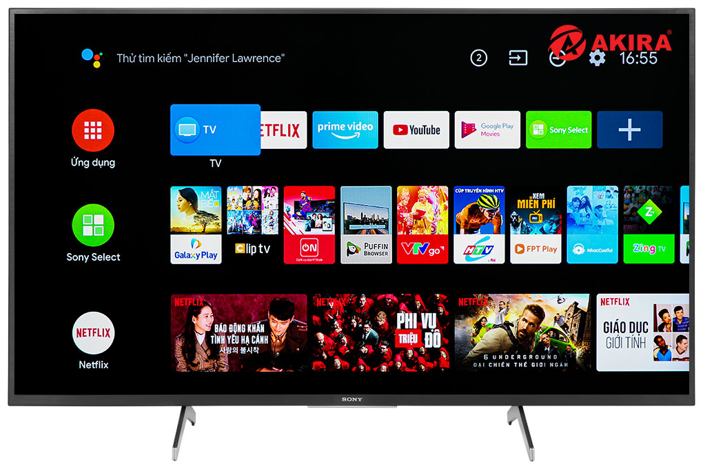 Hệ điều hành Android 9.0 tivi sony 43 inch