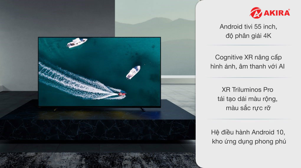 Smart Tivi OLED Sony 55 Inch 4K XR-55A80J