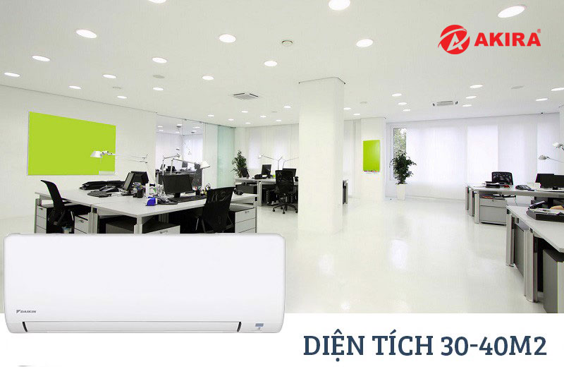 điều hòa đaikin 24000btu sử dụng không gian nào