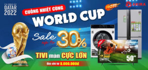Nóng cùng WORLD CUP mua TIVI SALE 30%