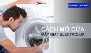 Cách mở máy giặt electrolux an toàn, đúng cách