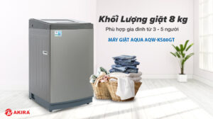 Cách sử dụng máy giặt Aqua AQW-KS80GT