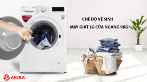 Chế độ vệ sinh máy giặt LG cửa ngang 9kg
