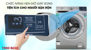 Các bước sử dụng tính năng hẹn giờ trên máy giặt Electrolux