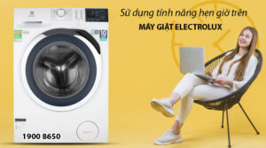 Sử dụng tính năng hẹn giờ trên máy giặt Electrolux