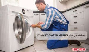 Nguyên nhân và cách khắc phục cửa máy giặt Samsung không mở được