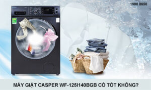 Máy giặt Casper WF-125I140BGB có tốt không?
