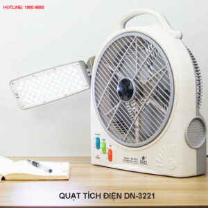 Quạt tích điện đèn led Nanoco DN-3221 có tốt không? 