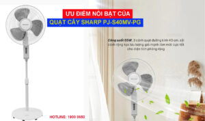 Ưu điểm nổi bật của quạt cây Sharp PJ-S40MV-LG