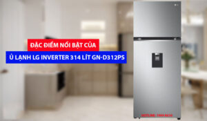 Đặc điểm nổi bật của tủ lạnh LG Inverter 314 Lít GN-D312PS