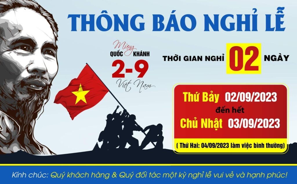 Điện máy Akira thông báo nghỉ lễ Quốc Khánh 2/9/2023