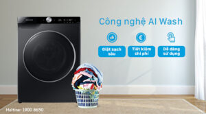 Cách hoạt động của AI Wash trên máy giặt Samsung