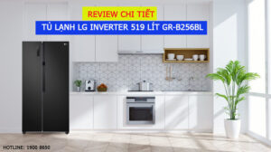 Review chi tiết tủ Lạnh LG Inverter 519 Lít GR-B256BL