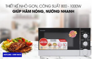 Ưu điểm của lò vi sóng Sharp cơ 23L R-G302VN-S