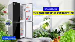 Ưu điểm của tủ lạnh Sharp SJ-FXP480VG-BK