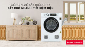 Máy sấy thông hơi Aqua 7Kg AQH-V700FW có tốt không?