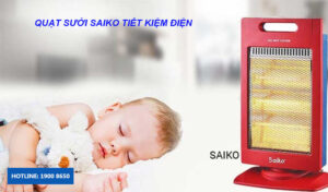 Quạt sưởi Saiko có tốn điện không? 