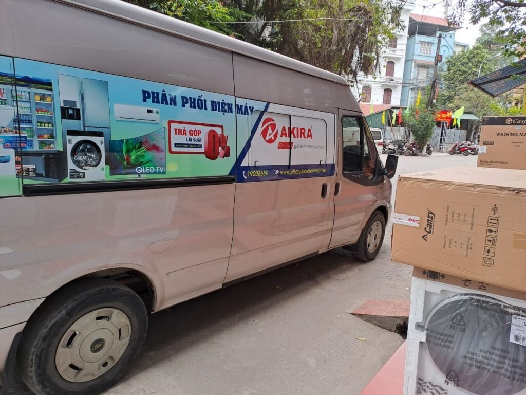 Akira giao hàng điện máy miễn phí nội thành Hà Nội, Hồ Chí Minh