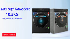 Top 3 máy giặt Panasonic 10.5kg cho gia đình từ 6 thành viên