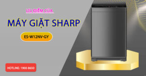 Ưu điểm của máy giặt Sharp ES-W12NV-GY