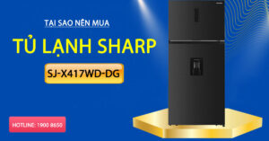 Tại sao nên mua tủ lạnh Sharp SJ-X417WD-DG