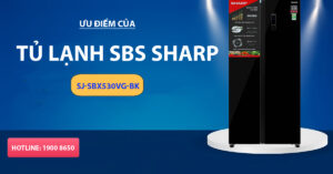 Ưu điểm của tủ lạnh SBS Sharp SJ-SBX530VG-BK