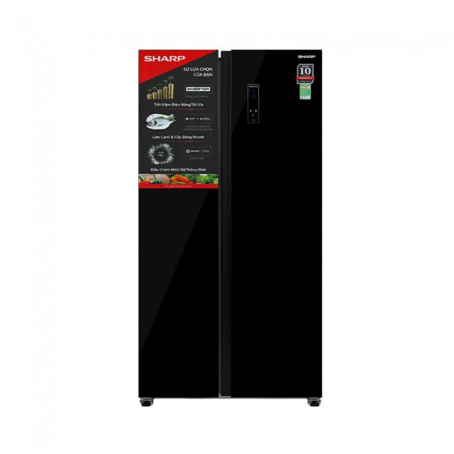 Tủ lạnh SBS Sharp Inverter 532L SJ-SBX530VG-BK