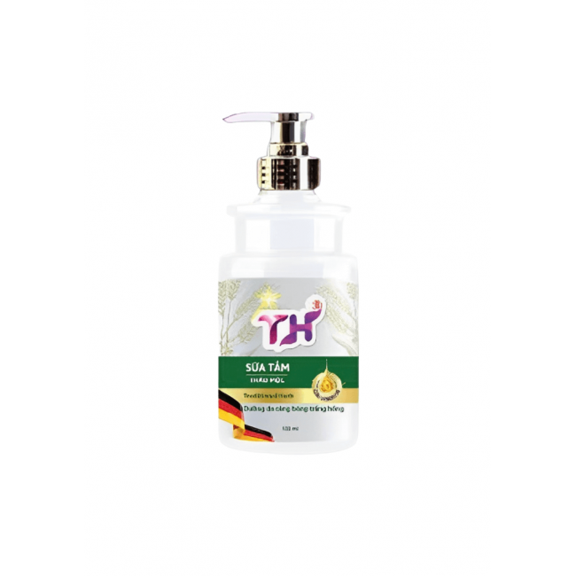 Sữa tắm thảo mộc TH 500ml Chai Pét tròn trắng mới