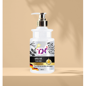 Dầu Xả thảo mộc TH 500ml Chai Pét Tròn Trắng mới Dầu Xả thảo mộc TH 500ml Chai Pét Tròn Trắng mới