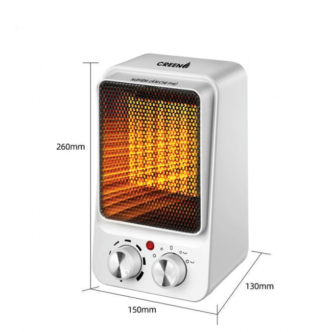Máy sưởi gốm để bàn PTC Creen CR-H15C Máy sưởi gốm để bàn PTC Creen CR-H15C