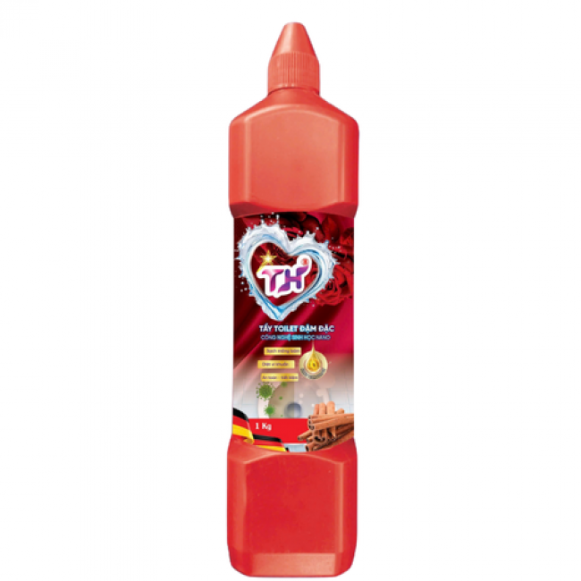 Tẩy toilet TH 1kg-Hương Quế chai trụ đỏ