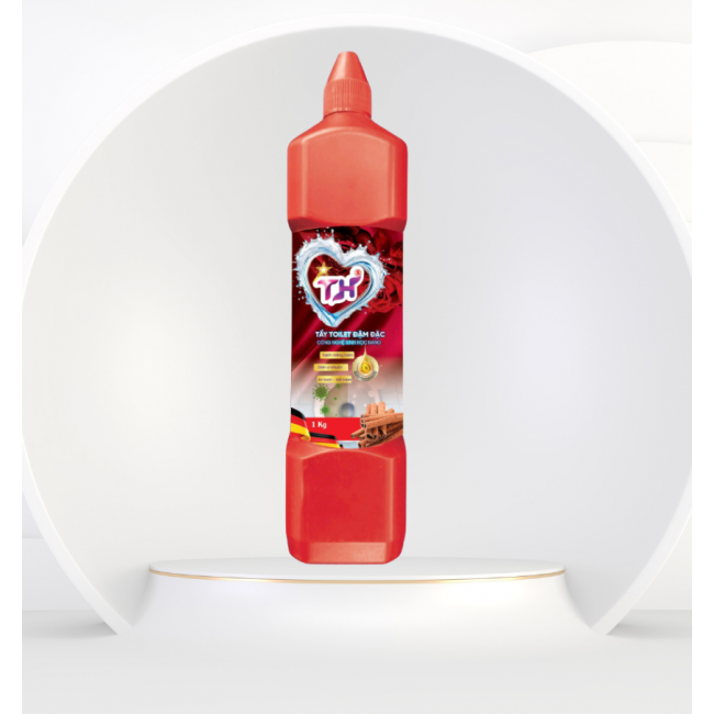 Tẩy toilet TH 1kg-Hương Quế chai trụ đỏ