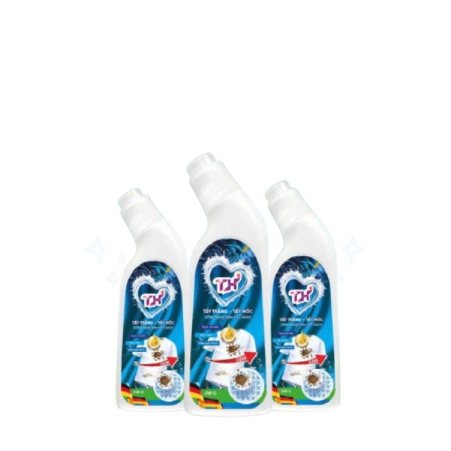 Dung dịch tẩy trắng tẩy mốc TH 280g chai trắng