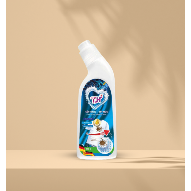 Dung dịch tẩy trắng tẩy mốc TH 280g chai trắng