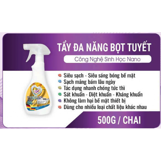 Tẩy đa năng bọt tuyết TH 500g