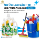 Nước lau sàn TH 1L-Hương Chanh Sả nắp trắng
