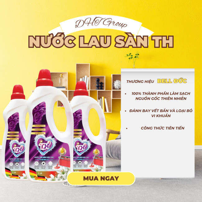 Nước Lau Sàn TH 1L-Hương Ly,Nắp Đỏ