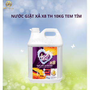 Nước Giặt Xả X8 TH 10kg Tem Tím Nước Giặt Xả X8 TH 10kg Tem Tím