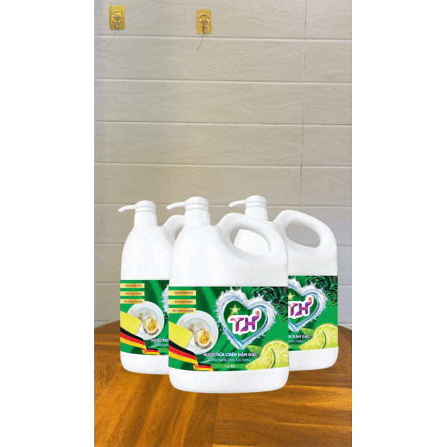 Nước rửa chén TH 1.6kg-Hương Chanh, có vòi