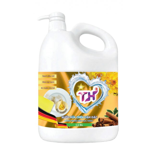 Nước rửa chén TH 1.6kg–Hương Quế, có vòi