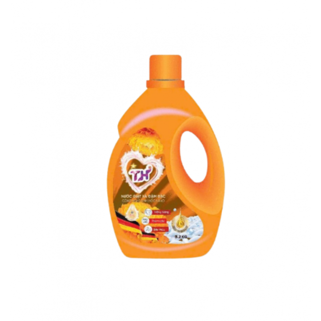 Nước giặt xả TH 3.2kg–Can Clok vàng, nắp vàng
