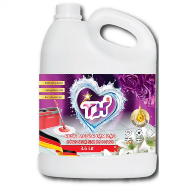 Nước lau sàn TH 3.6L-Hương Ly nắp trắng