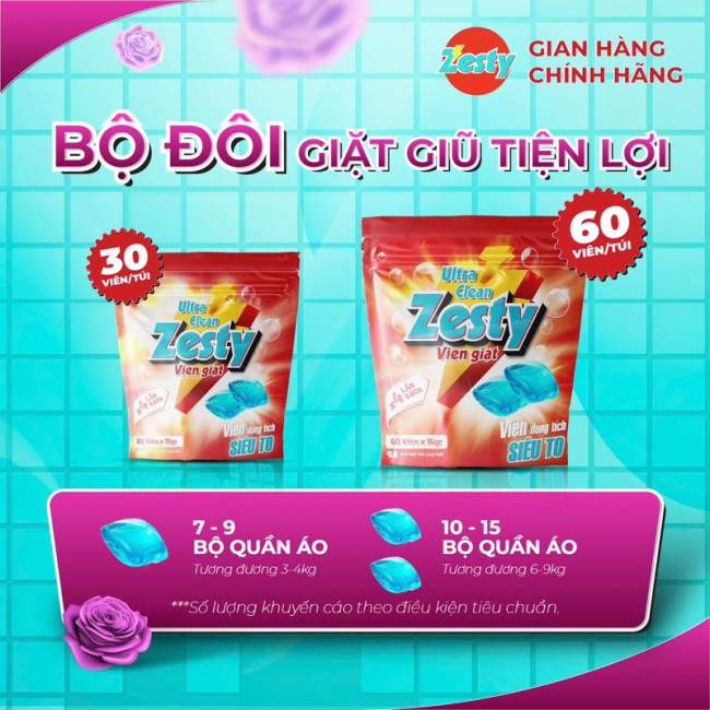 Viên giặt Zesty