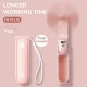 Quạt Cầm Tay Mini JISULIFE F8X tích hợp đèn pin, sạc dự phòng 4500mAh, pin 46 giờ, 3 cấp độ gió
