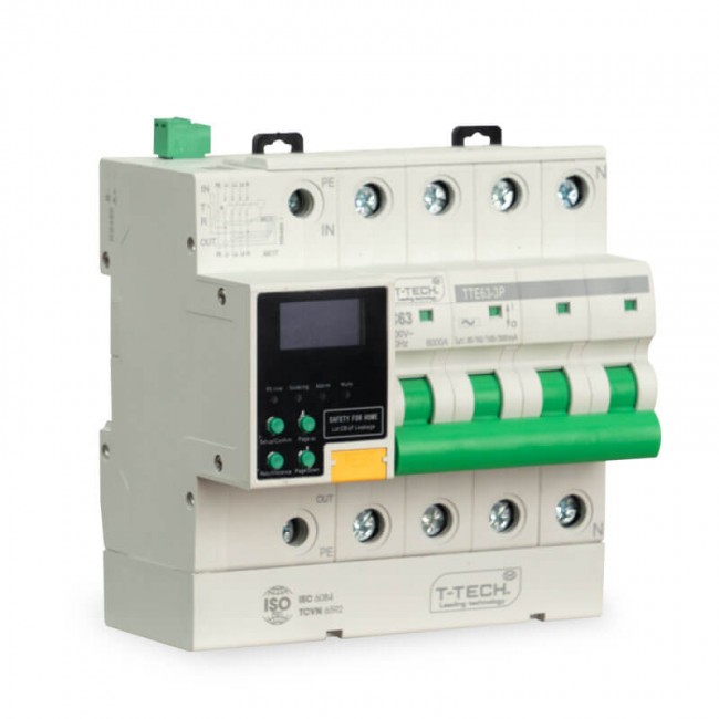 Aptomat thiết bị chống sốc điện cách ly 3 pha TTE-SAFE TTE100-3P