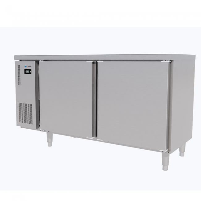 Tủ bàn mát Icymax 2 cánh inox 1500x600 ICR-2S156
