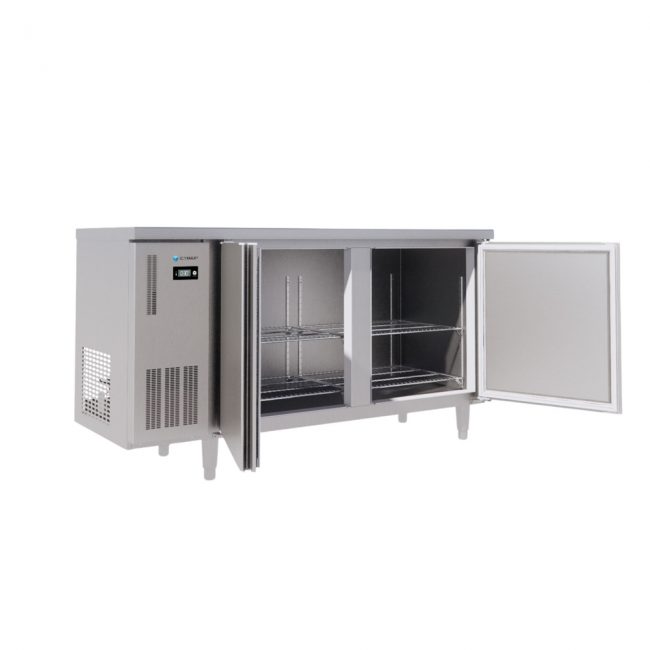 Tủ bàn mát Icymax 2 cánh inox 1500x750 ICR-2S157