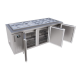 Tủ bàn salad Icymax 3 cánh inox 1800x750 ISR-3S187