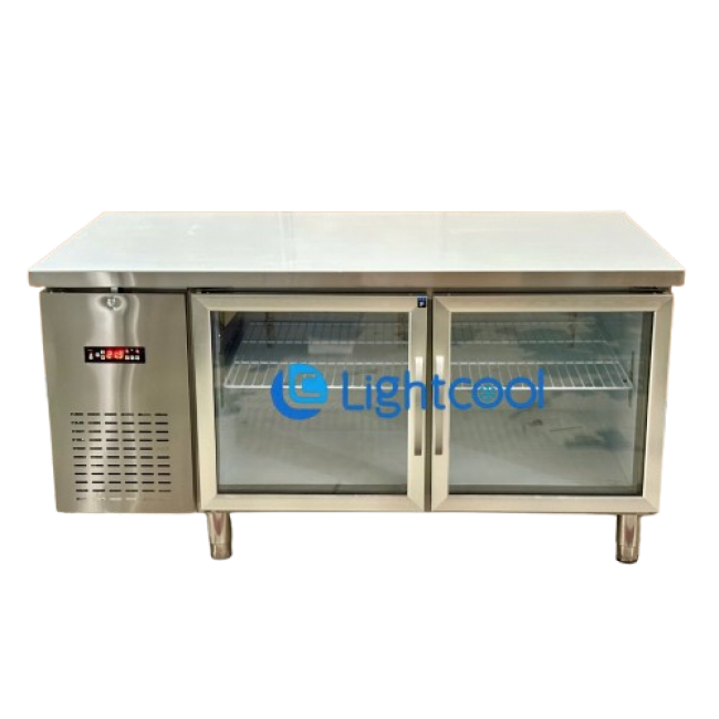 Bàn đông 1.2m quạt lạnh cửa kính BL-1500 inox 430