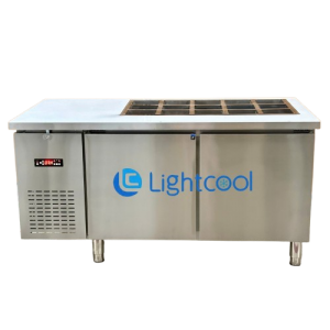 Bàn Salad 1.5m quạt lạnh 15 khay BL-1500 Bàn Salad 1.5m quạt lạnh 15 khay BL-1500